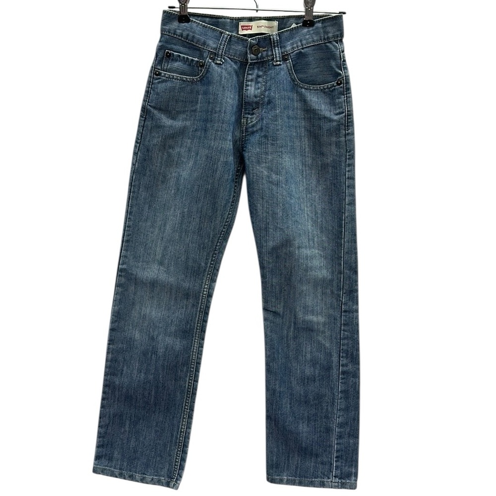 Levis 514 Vintage Straight Leg Blue Jeans Boys Size 12 Regular or 26 Waist